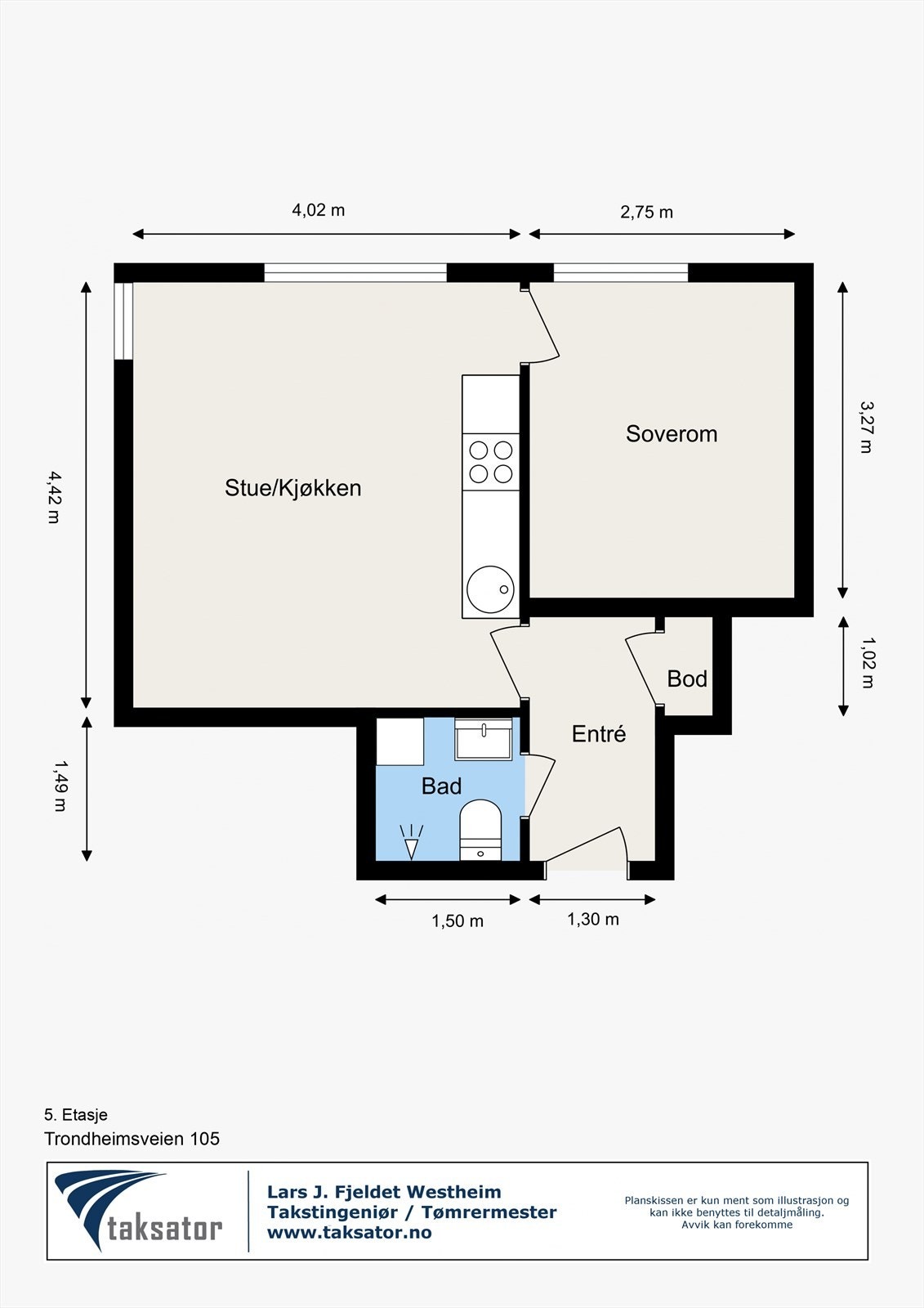 Plantegning til orientering. Galleribilde