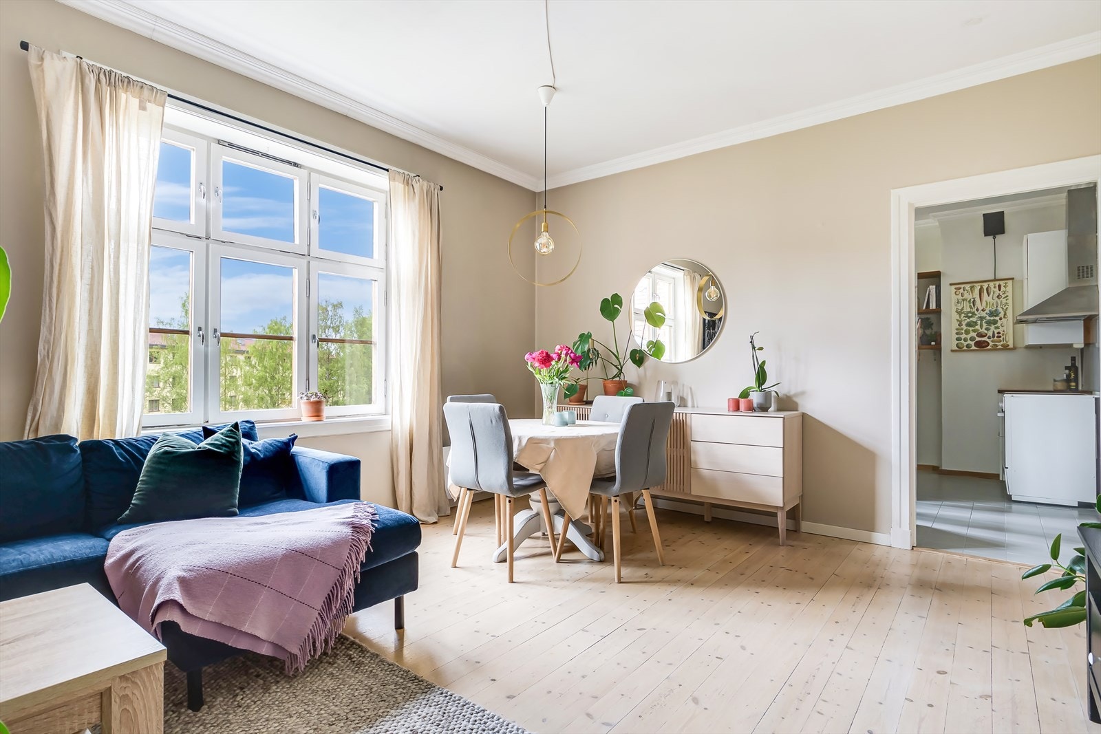 Her får du en 2-roms klassisk bygårdsperle på Sagene. Galleribilde