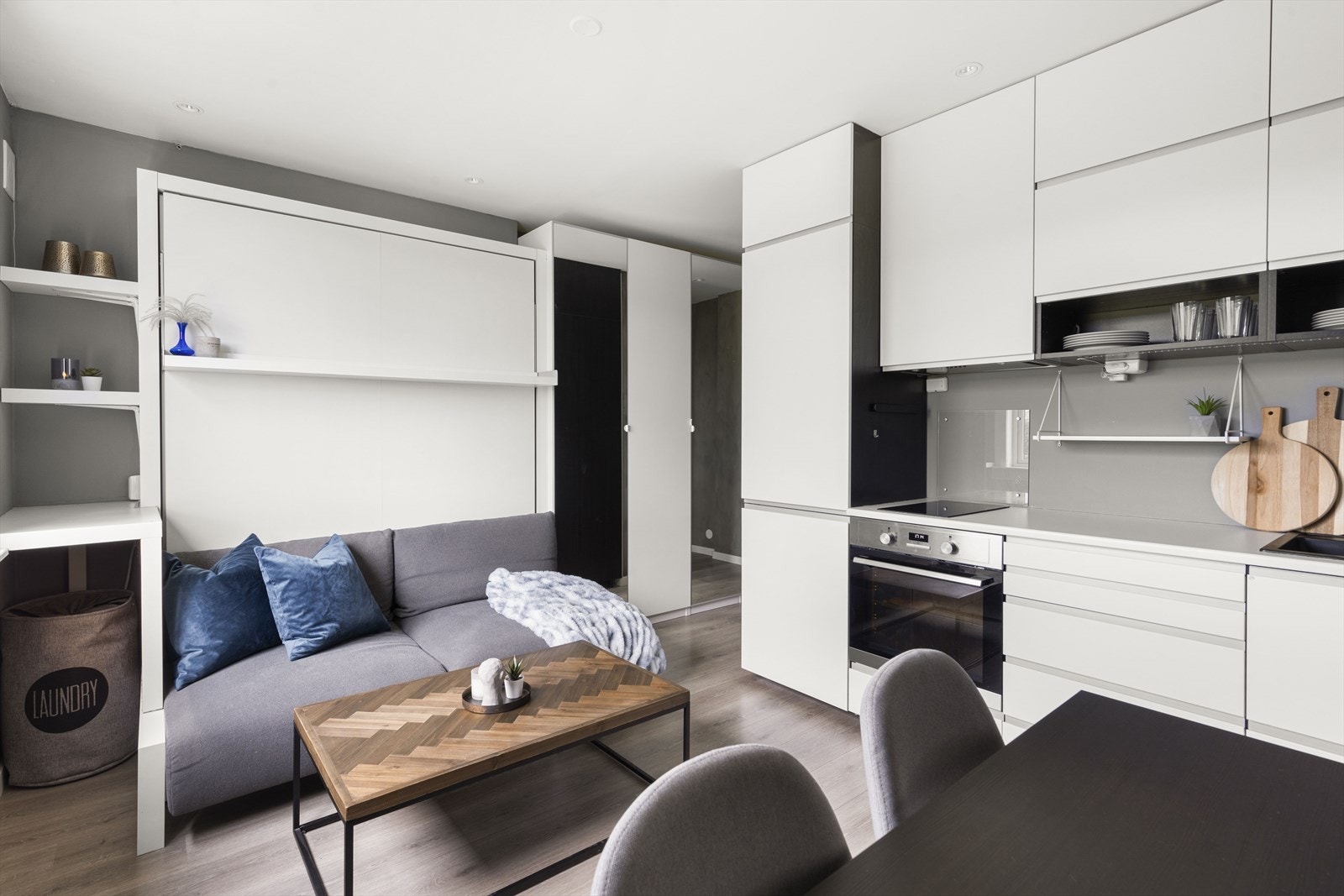 Åpen og praktisk kjøkkenløsning. Galleribilde