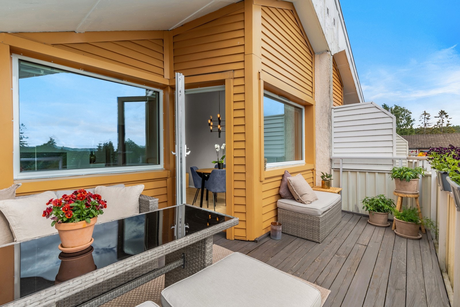 Boligen har en flott og romslig balkong på hele 10,5 m². Galleribilde