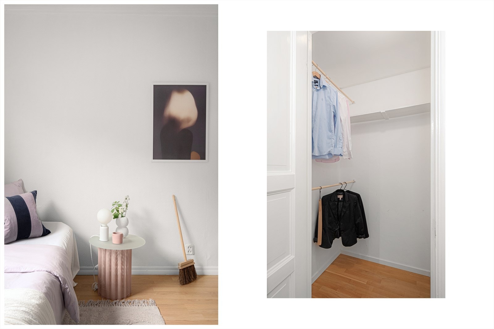 Fra entré er det også tilkomst til et praktisk walk-in-closet. Galleribilde