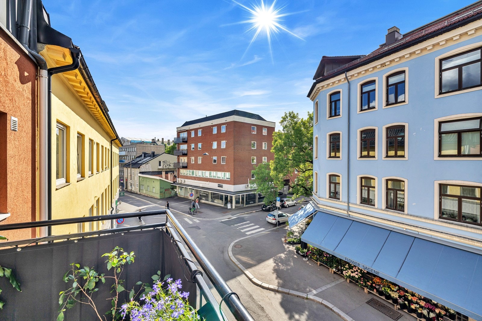 Trivelig utsyn. (Bildet er her tatt mot syd) Galleribilde