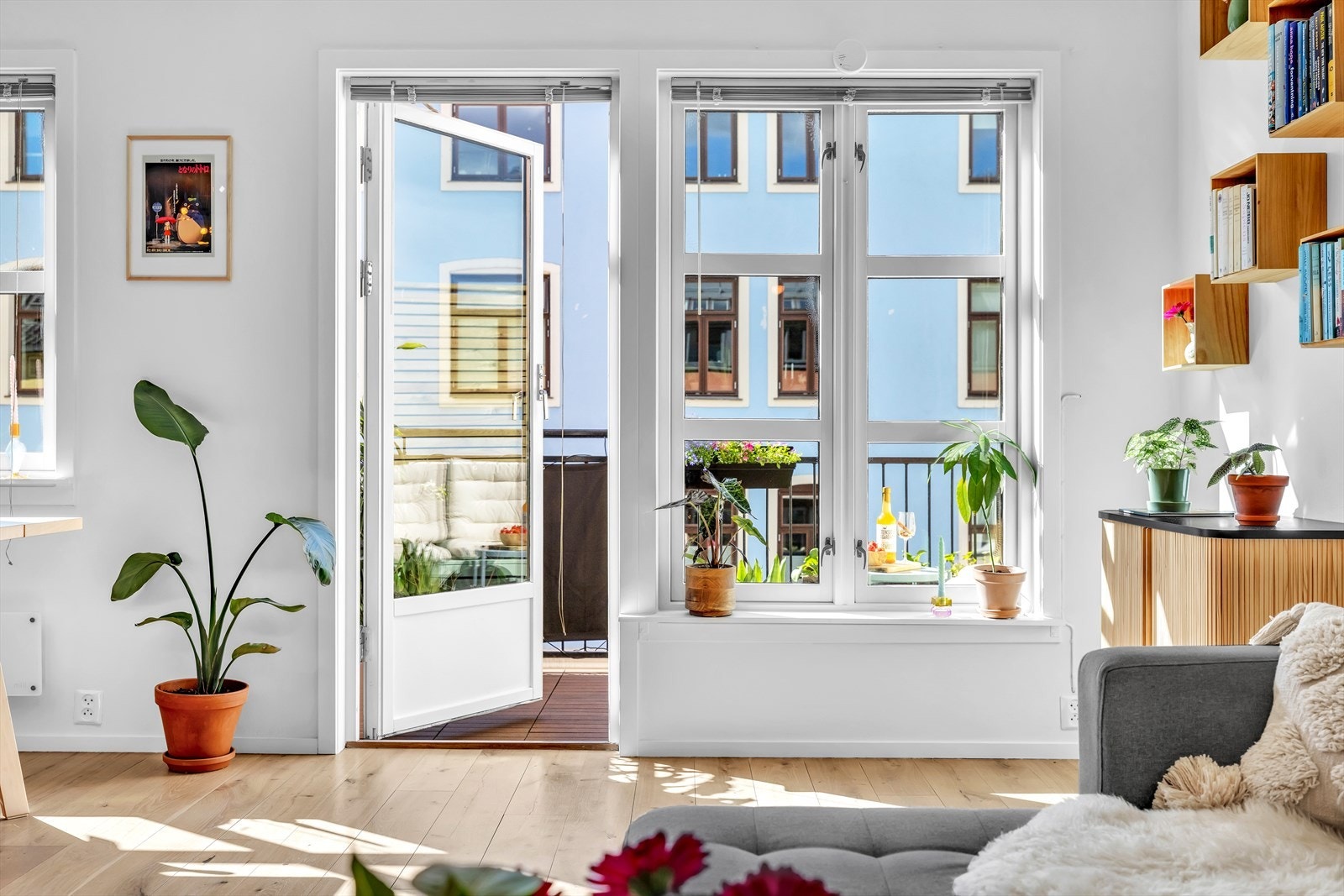 Adkomst til balkong fra stuen Galleribilde