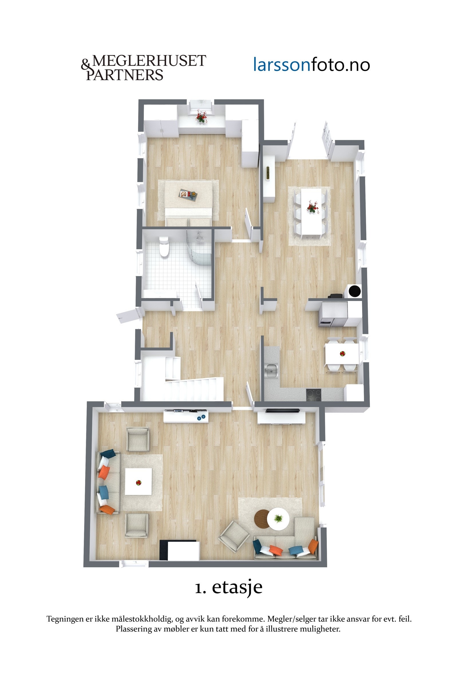 Planløsning 1. etasje Galleribilde