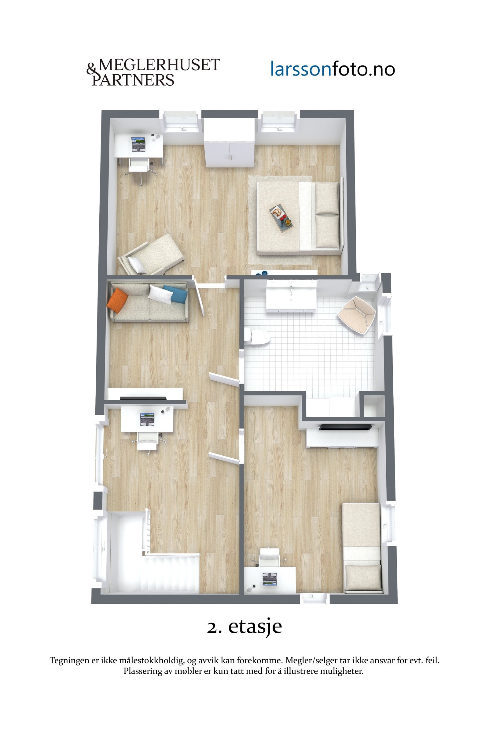 Planløsning 2. etasje Galleribilde