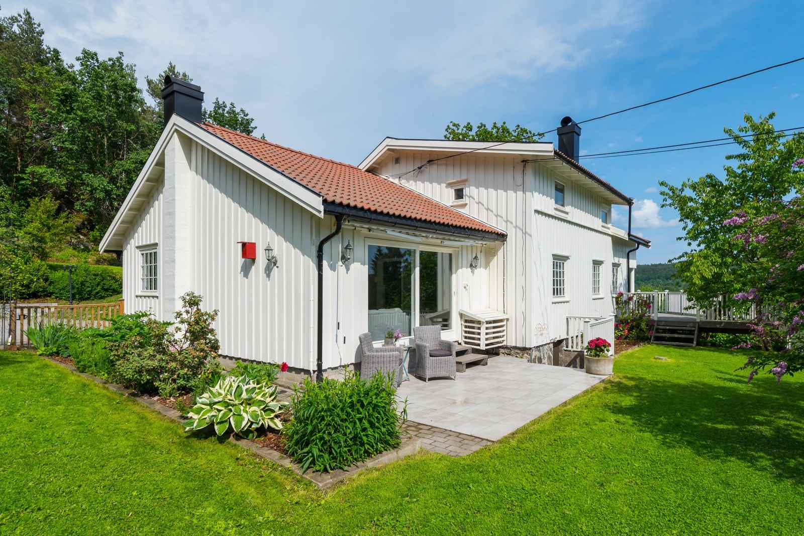 Bolighuset er opprinnelig oppført rundt 1946, med tilbygg fra rundt 1975. Galleribilde