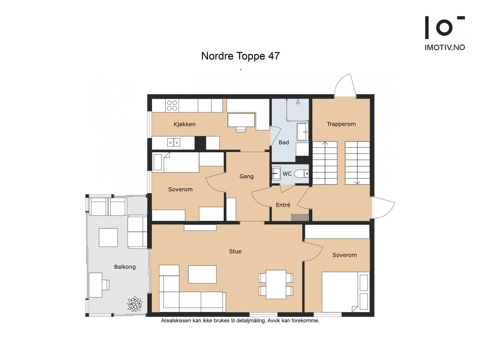 Plantegning - Total BRA: 87 kvm Galleribilde