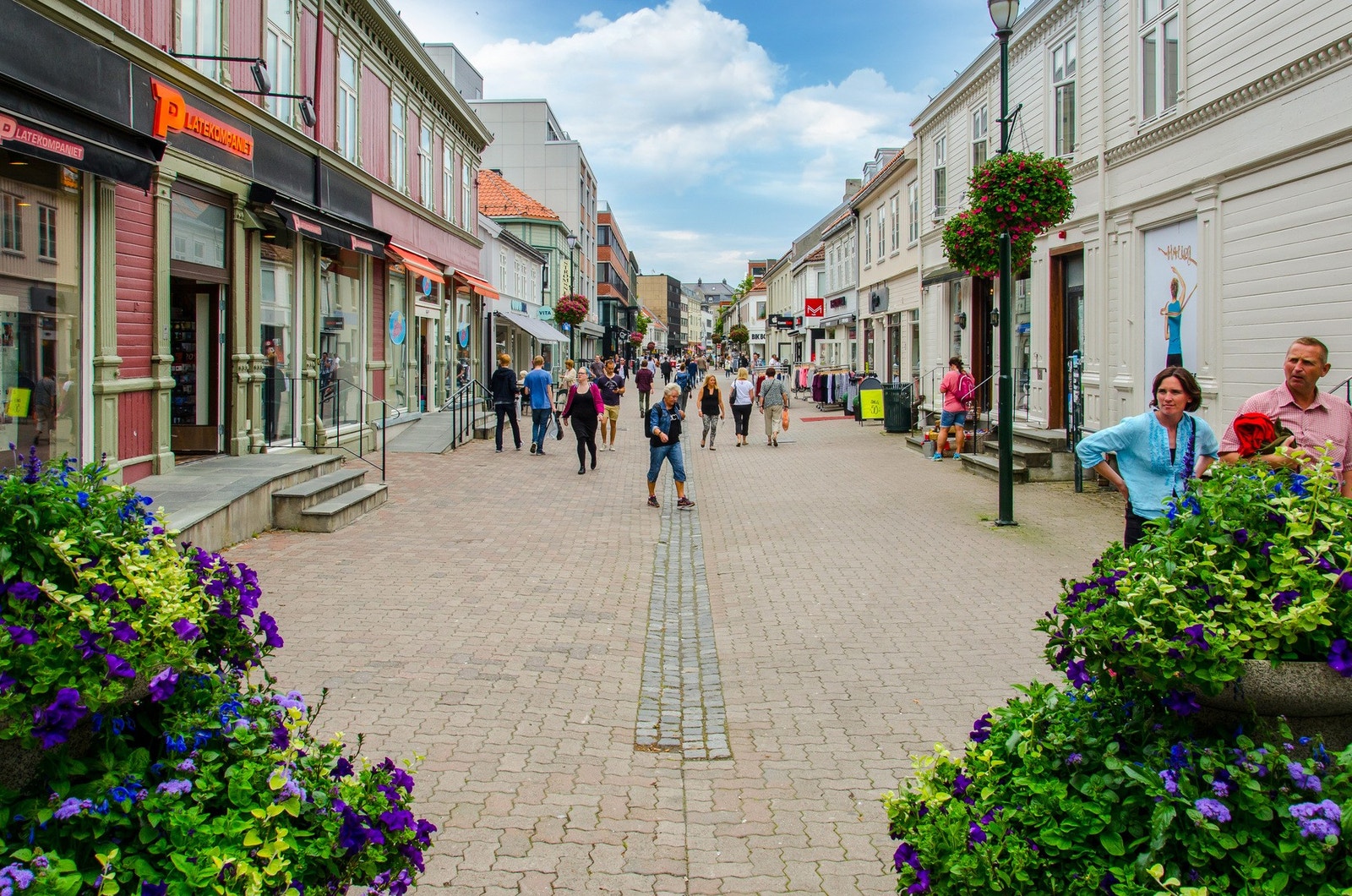 Kort spasertur til koselige handlegater i Midtbyen. Galleribilde