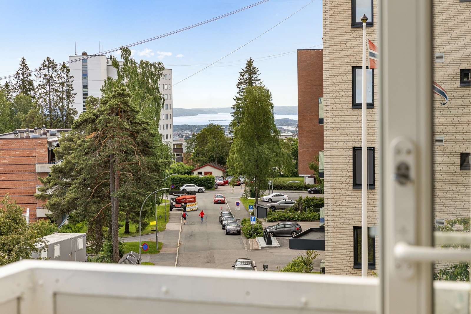 Utsikt fra balkongen. Galleribilde