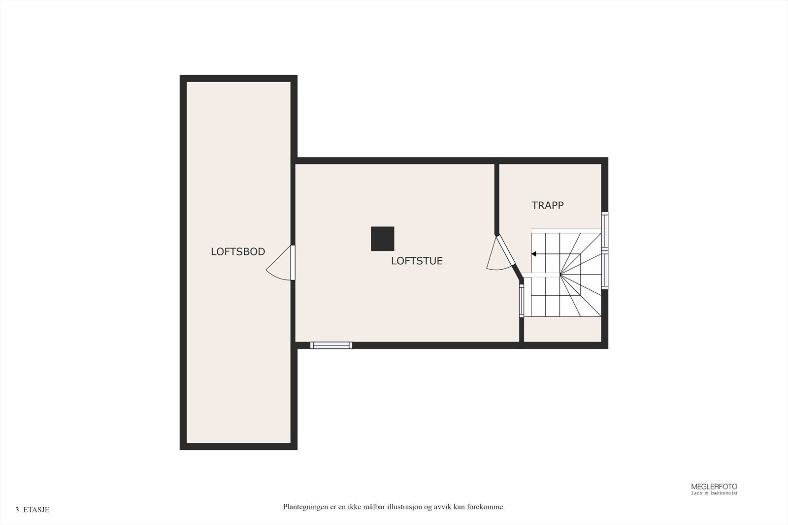 Plantegning av loft Galleribilde