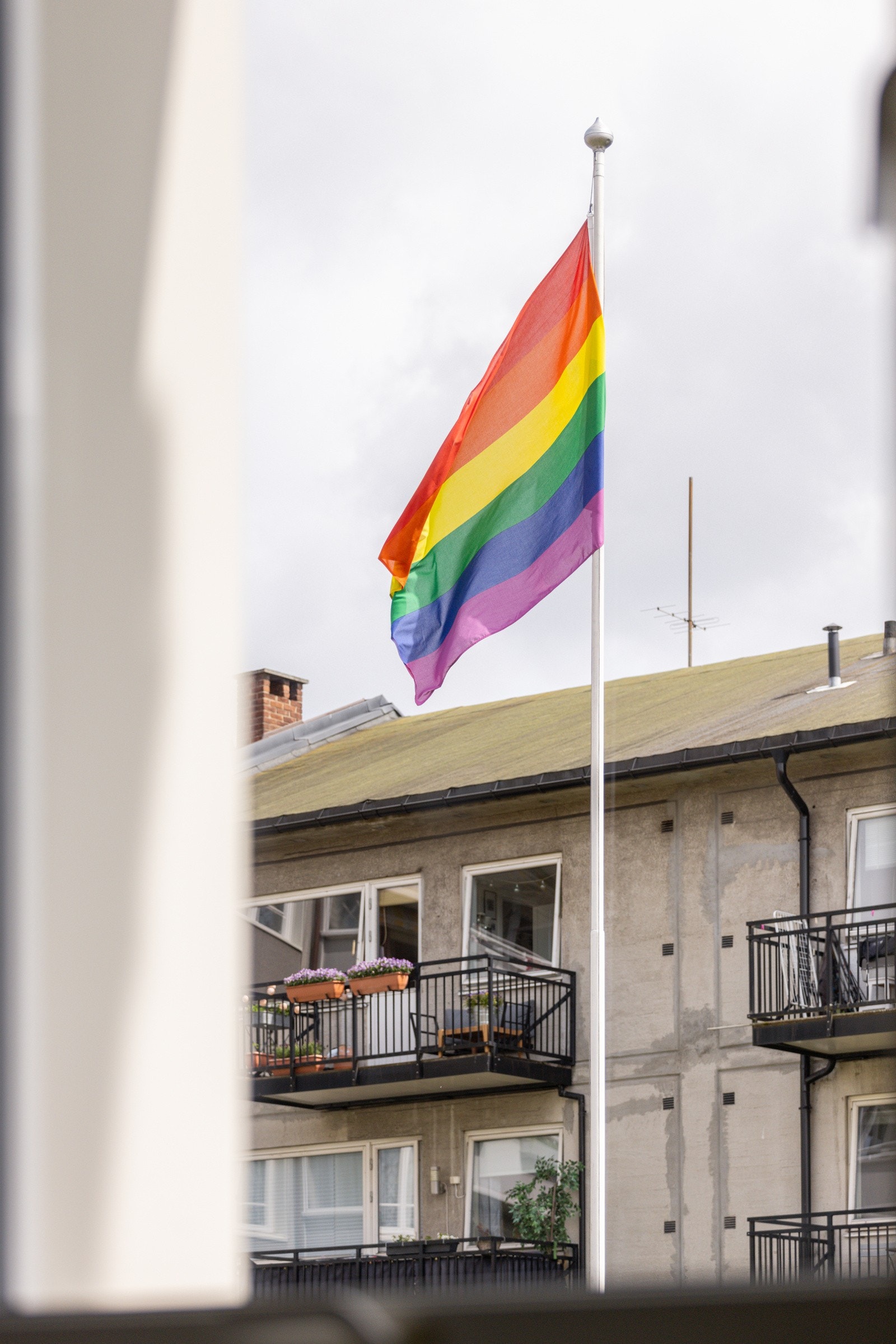 Utsyn fra soveromsvindu. Galleribilde