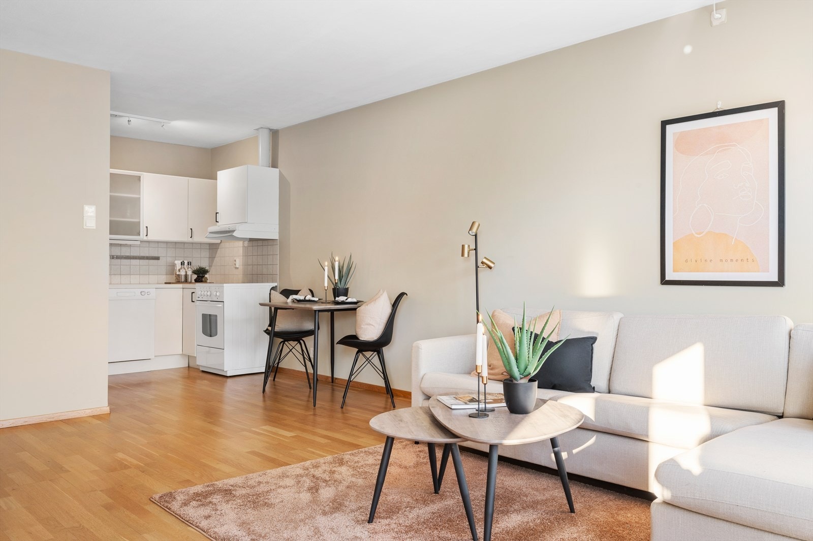 - Stue/kjøkken måler 27m² - Galleribilde