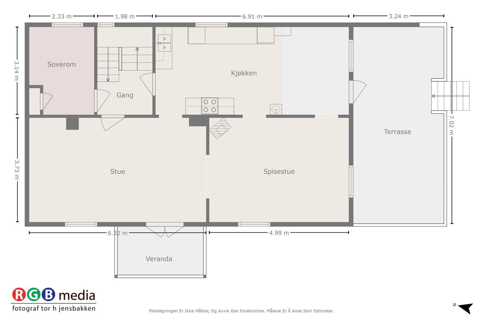 Plantegning 1. etasje Galleribilde