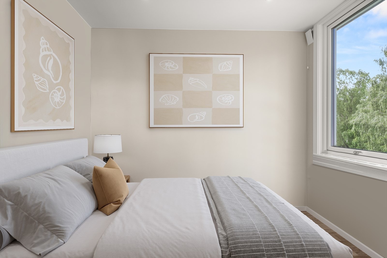 Illustrasjonsbilde (Kontor innrett som soverom) Galleribilde