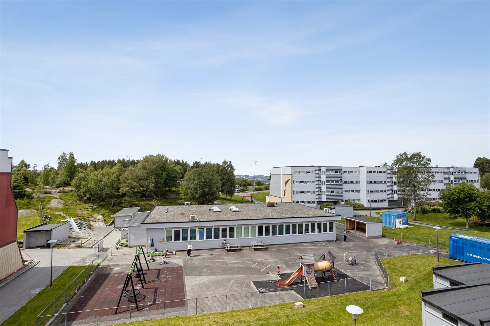 Utsikt fra balkong. Galleribilde