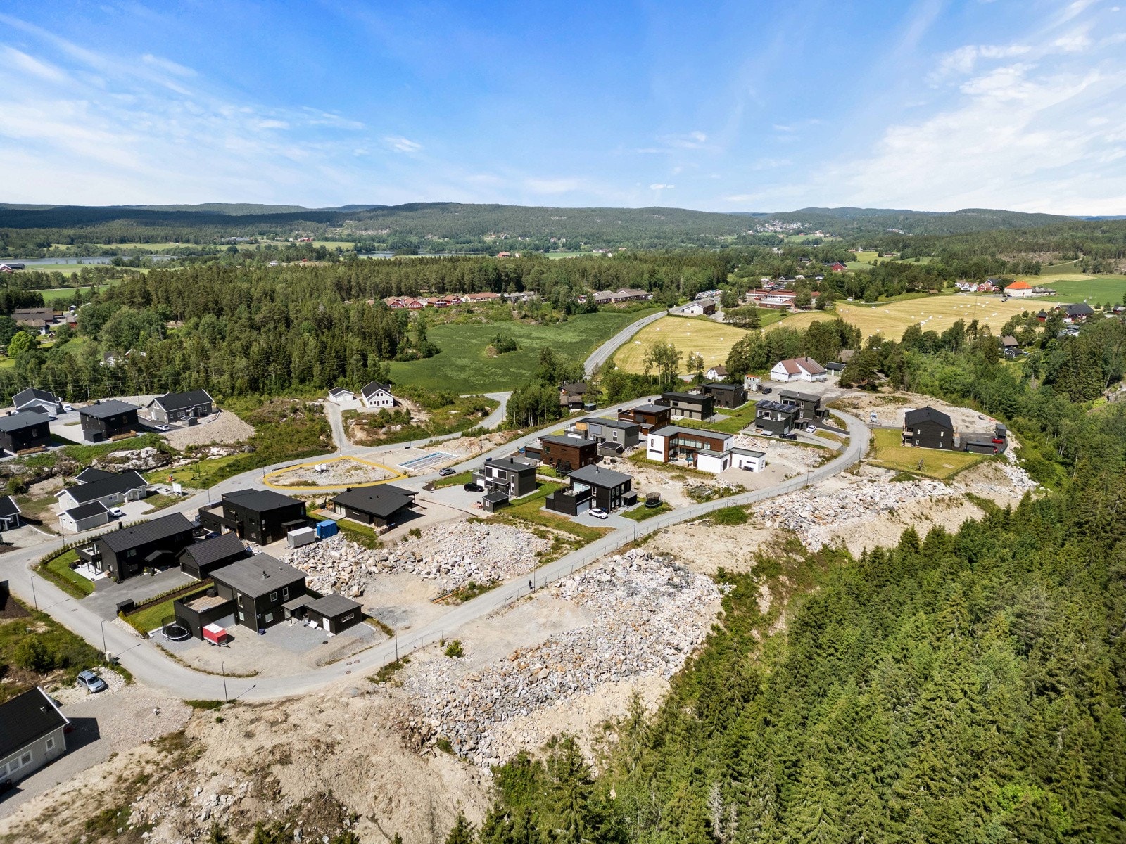 Her kan man sette opp flere forskjellige hustyper Galleribilde