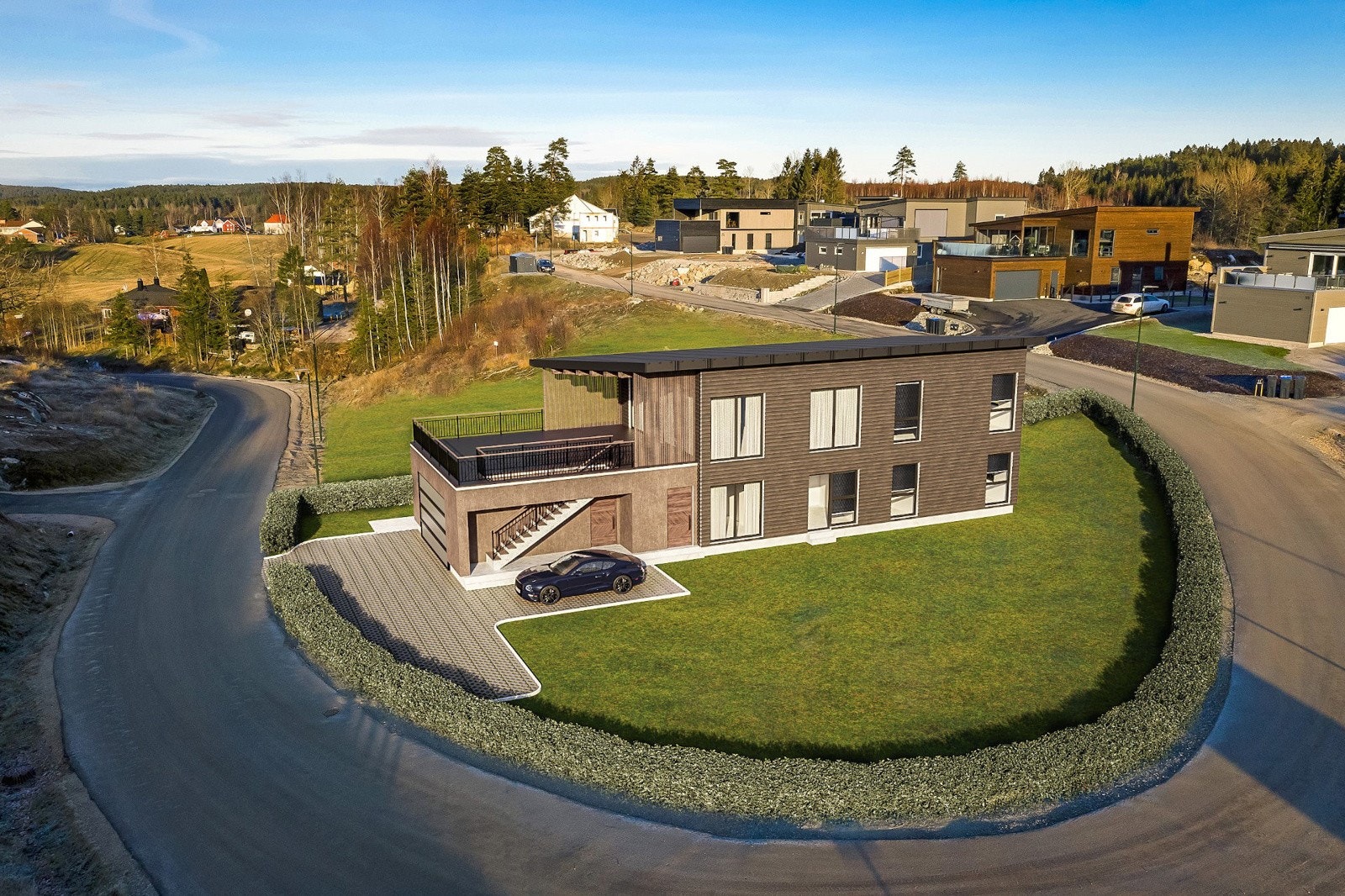 Bilde er kun ment som en illustrasjon. Området er noe mer utbygget enn på bilde. Galleribilde