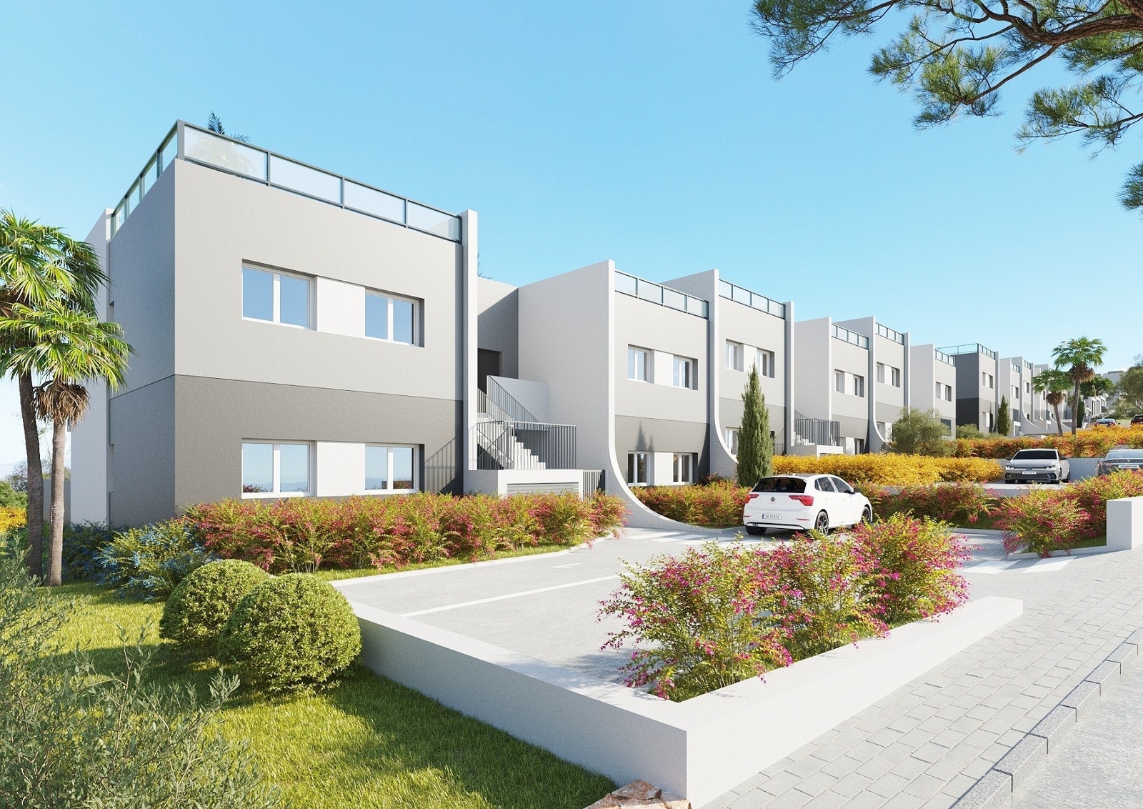 aerothermal system (luft til vann) for økonomisk oppvarming av varmtvann
airconditioning kulde/varme gjennom skjulte kanaler Galleribilde
