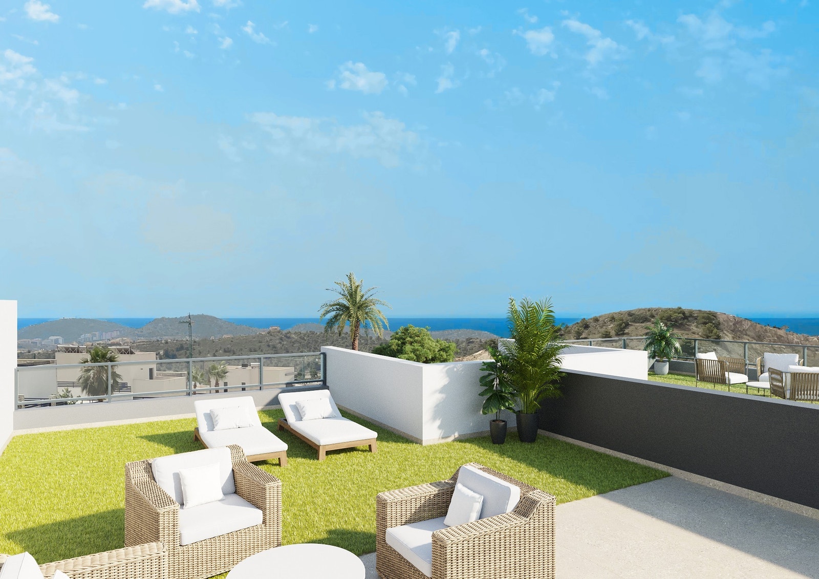 Flott takterrasse Galleribilde