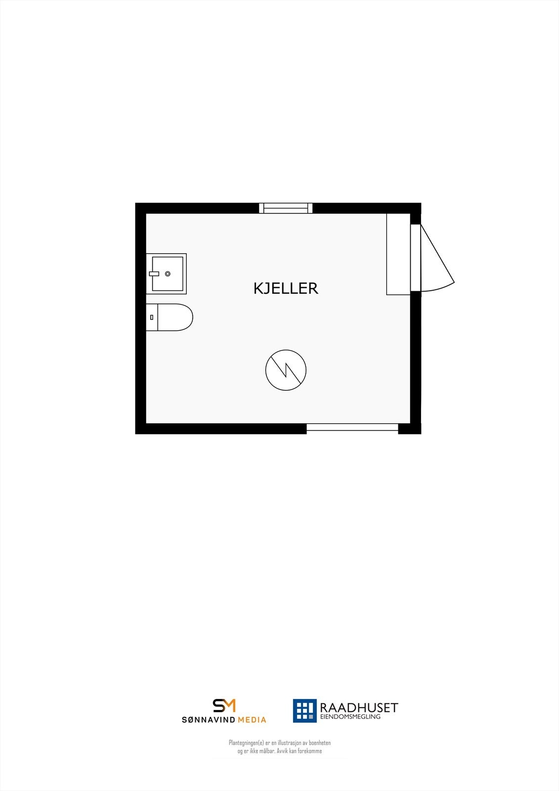 2D Plantegning | Underetasje Galleribilde