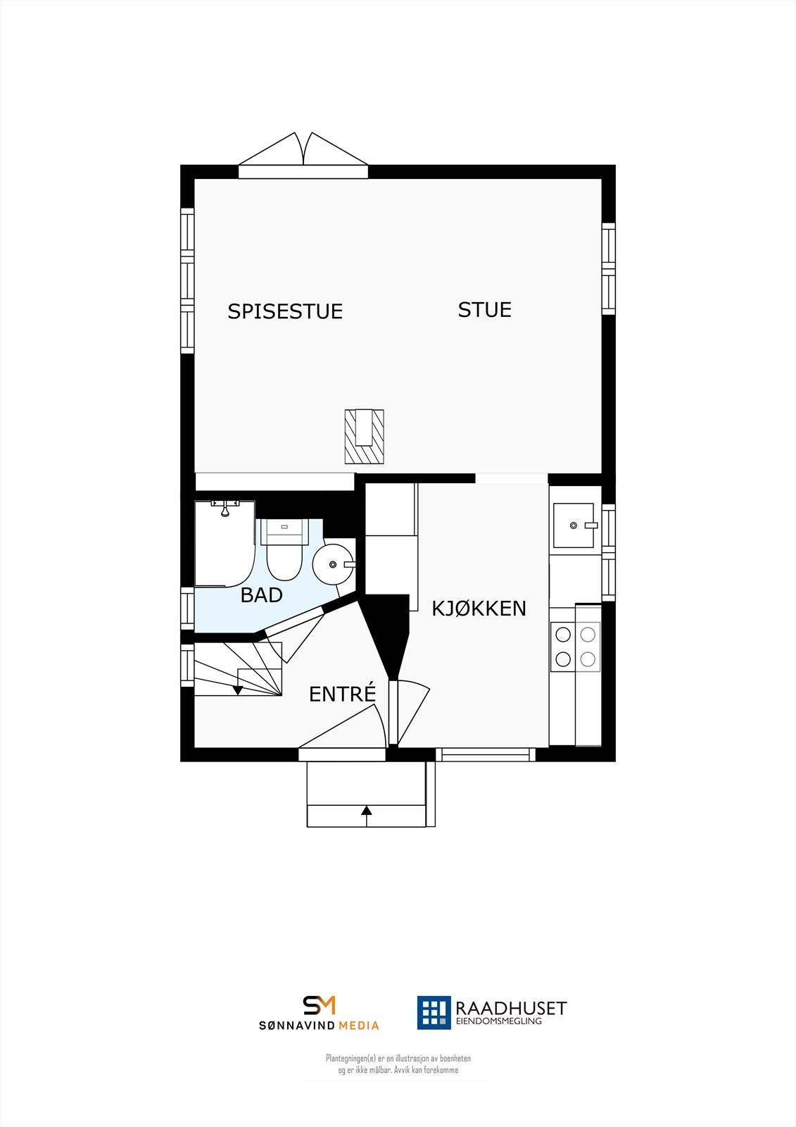 2D Plantegning | 1. Etasje Galleribilde