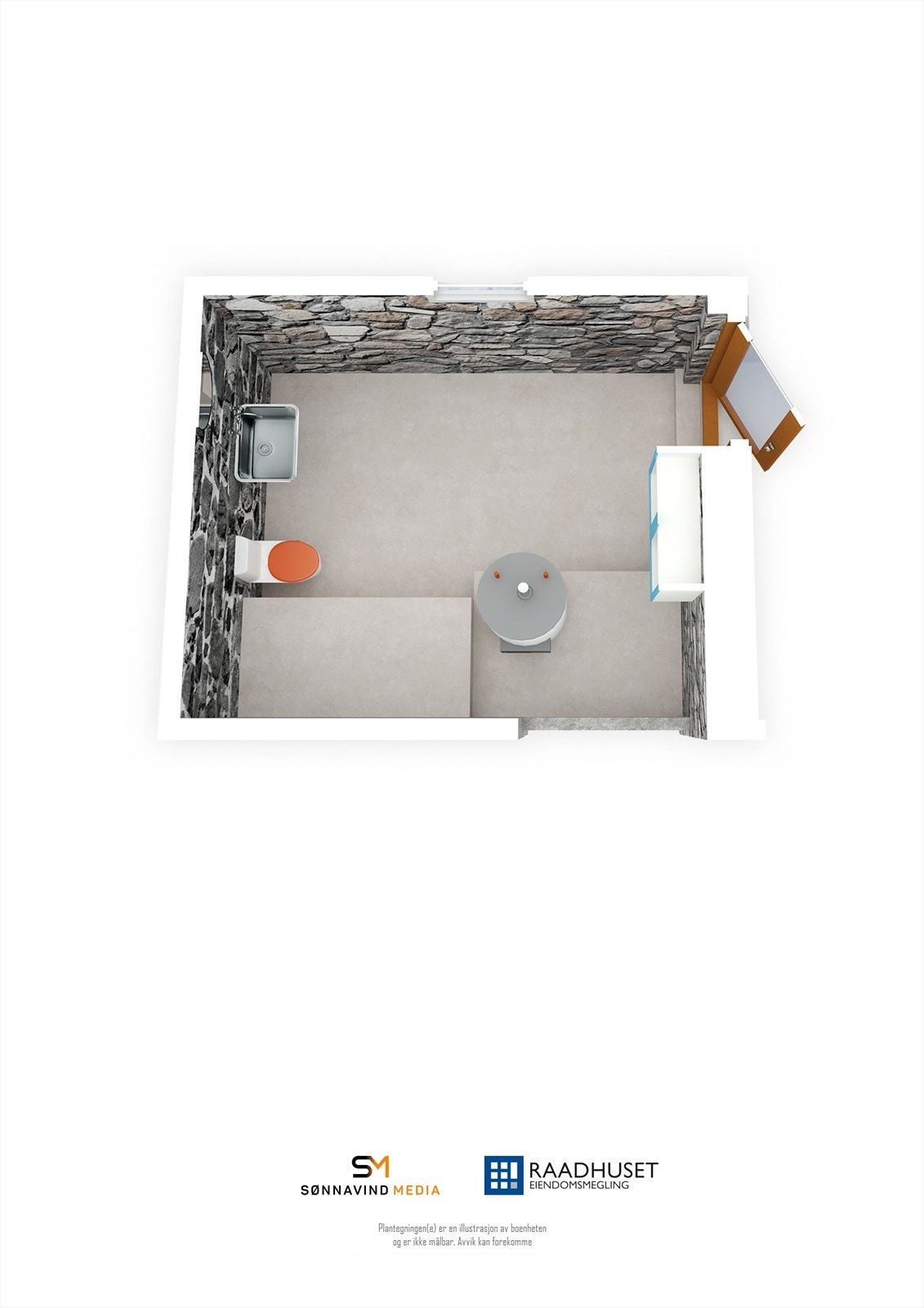 3D Plantegning | Underetasje Galleribilde