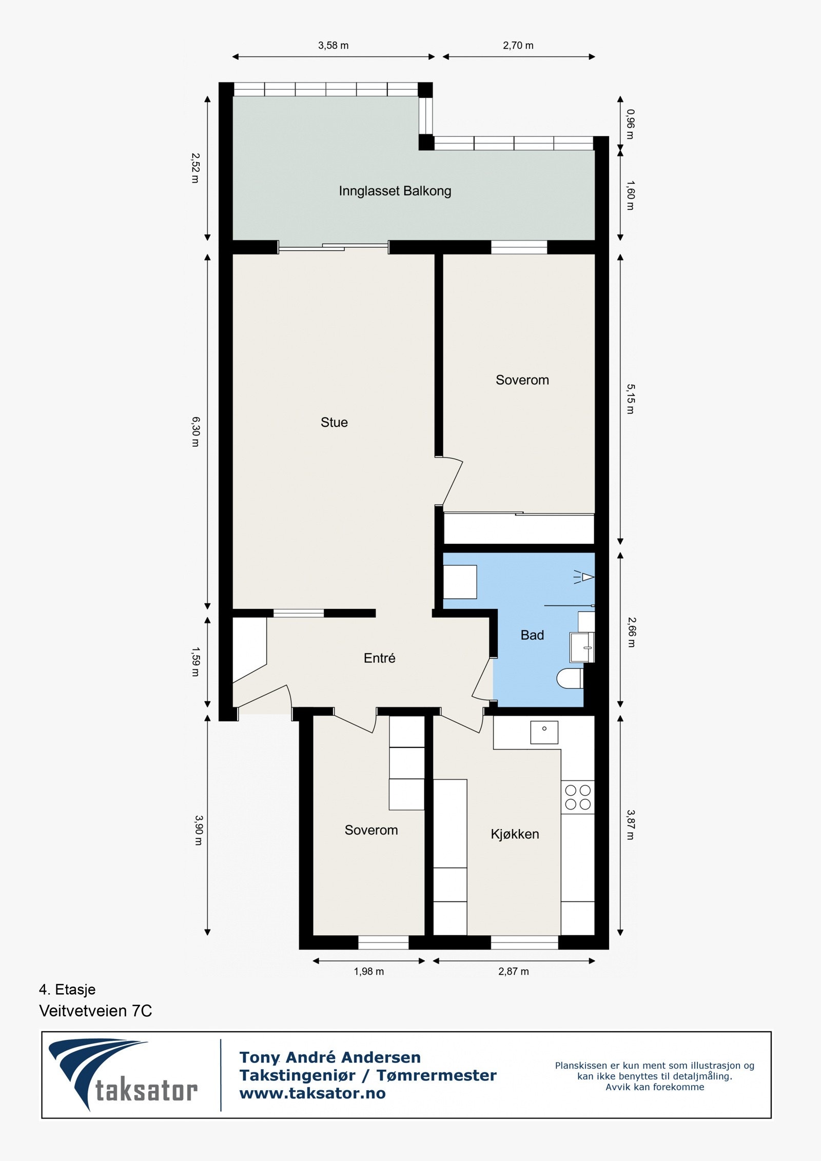 Planskisse Galleribilde