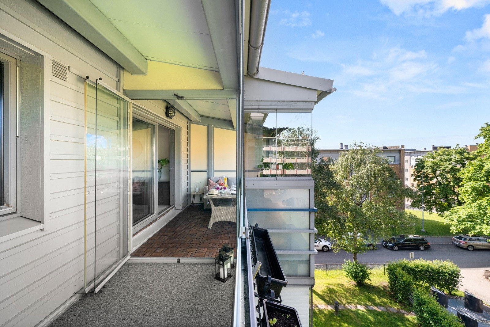 Utsikten fra balkongen. Galleribilde