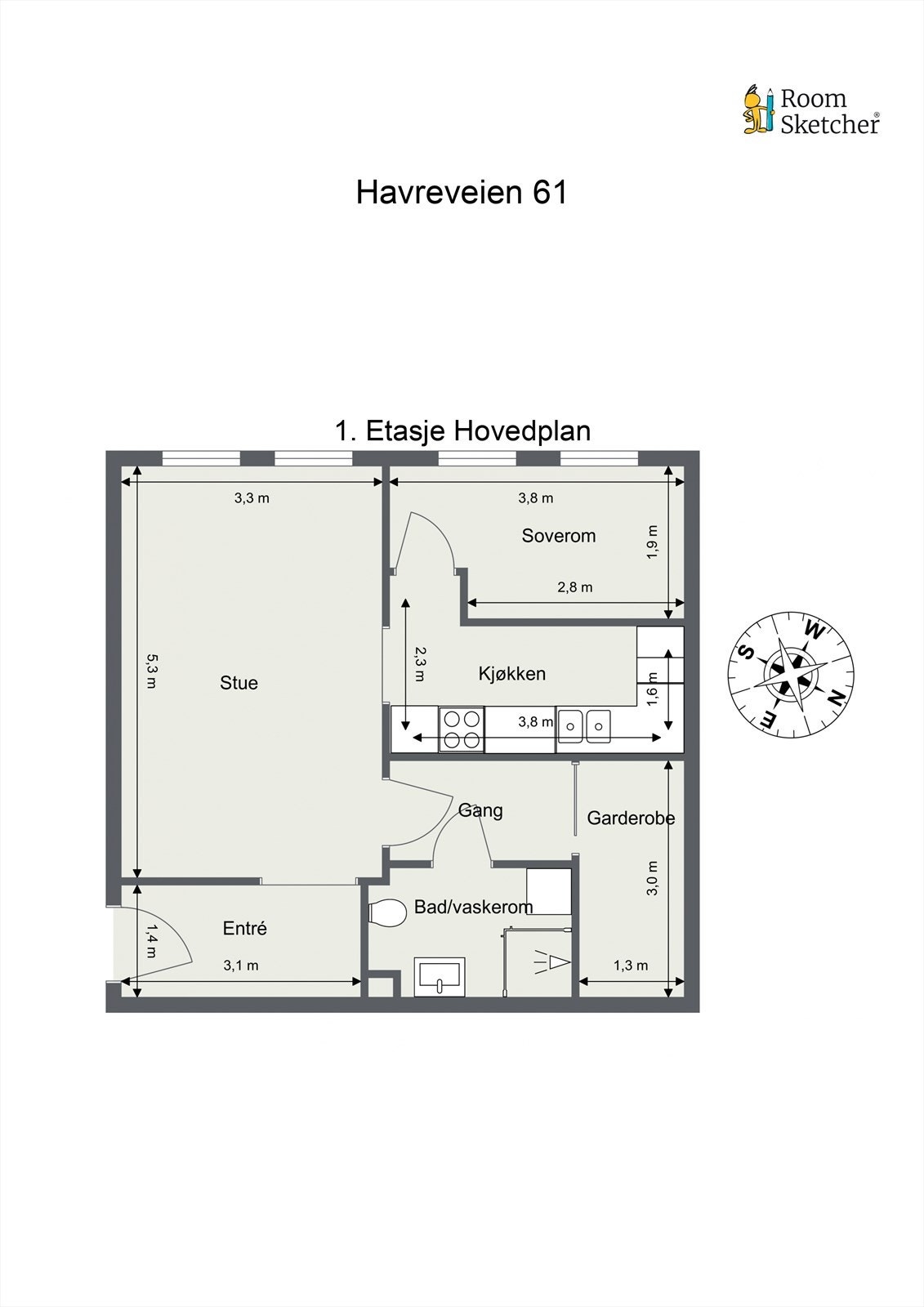 Plantegning Galleribilde