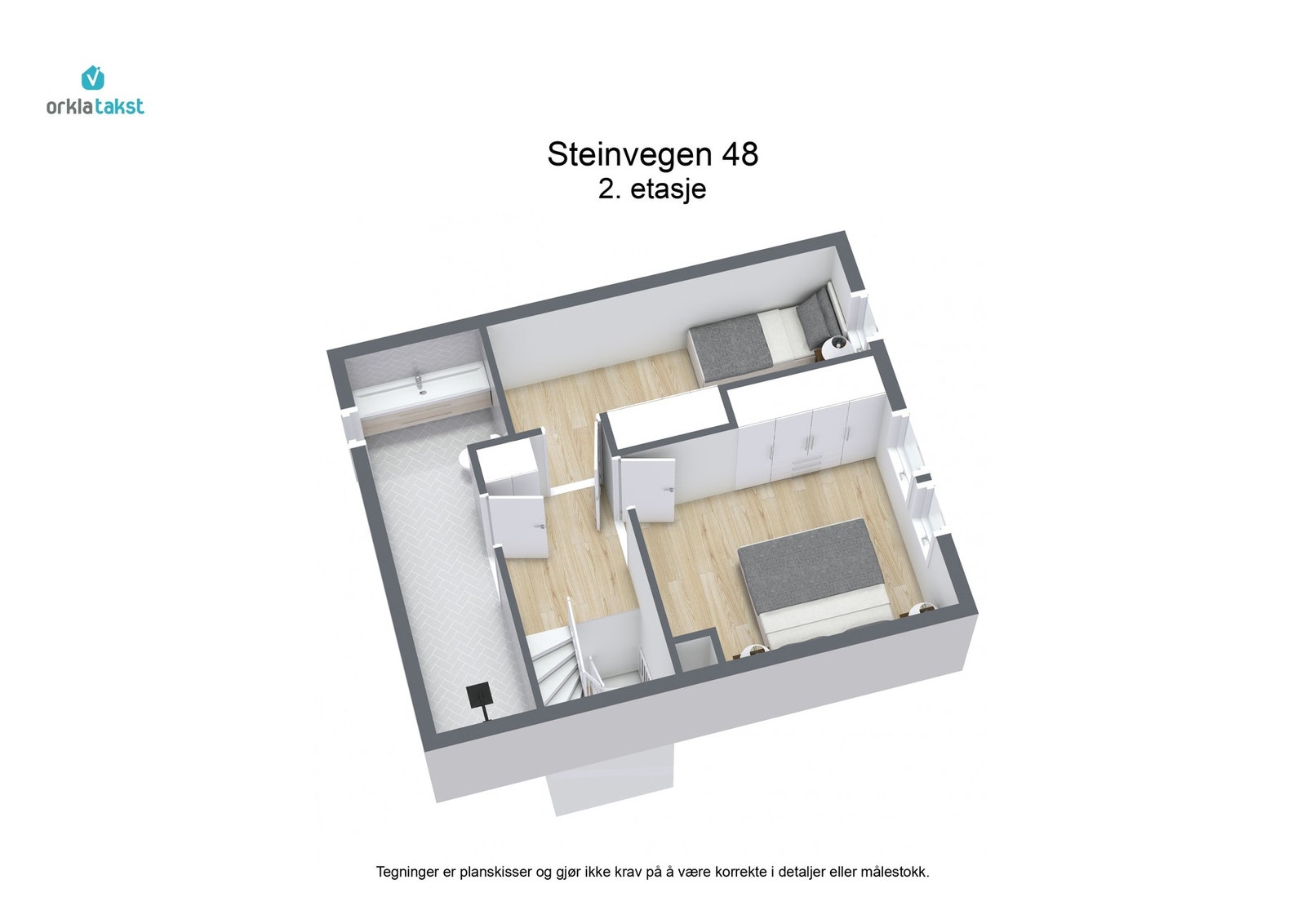 Planskisse 2. etasje Galleribilde