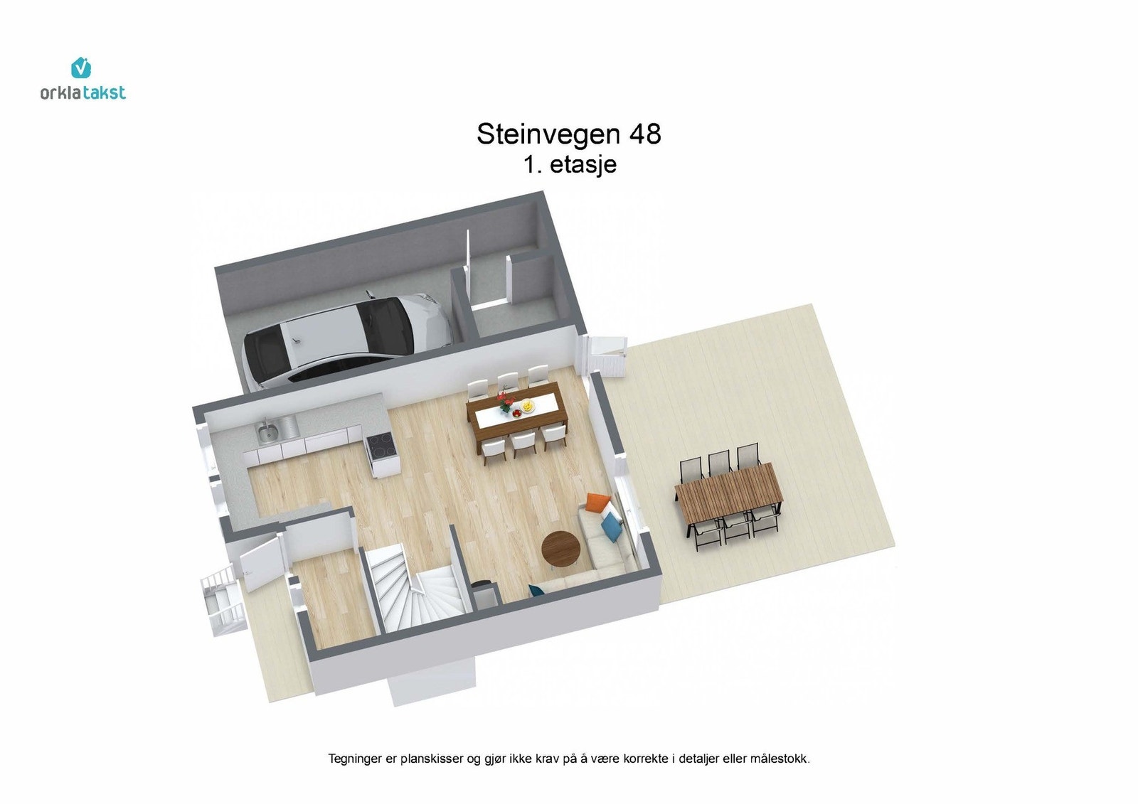 Planskisse 1. etasje Galleribilde