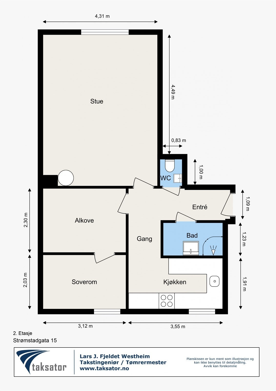 Plantegning Galleribilde