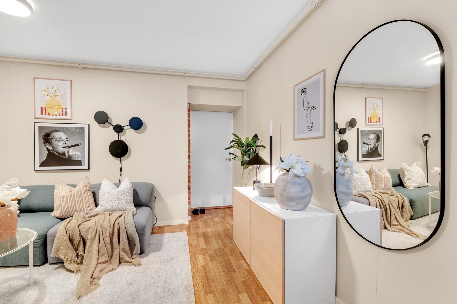 Leiligheten har elektrisk oppvarming. Galleribilde