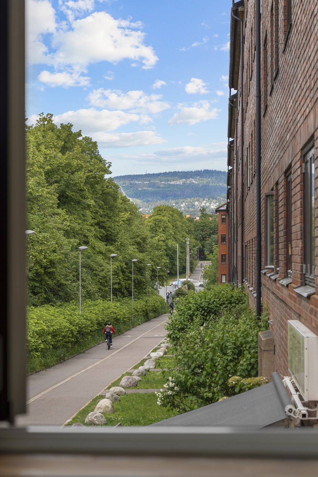 Herlig utsyn fra kjøkkenvinduet. Galleribilde
