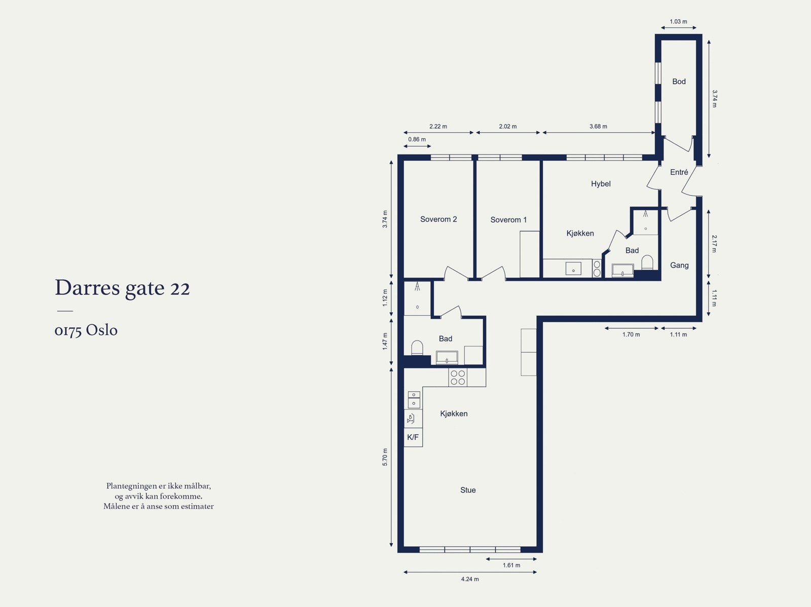 Plantegning | Darres gate 22 Galleribilde