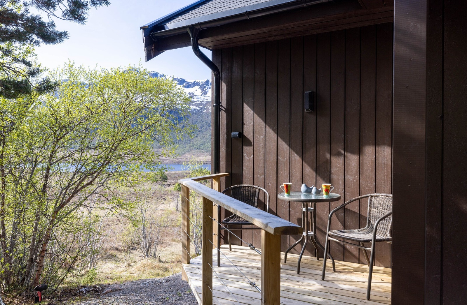 Når sola står opp, kan morgenkaffen nytes her Galleribilde