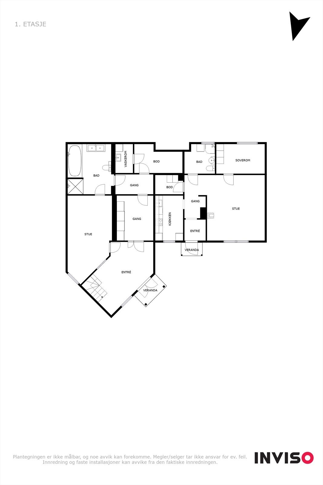 Plantegning u. etasje Galleribilde