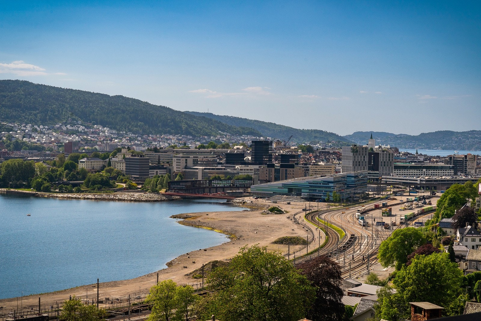 Sentrum ligger en spaser- eller sykkeltur unna Galleribilde