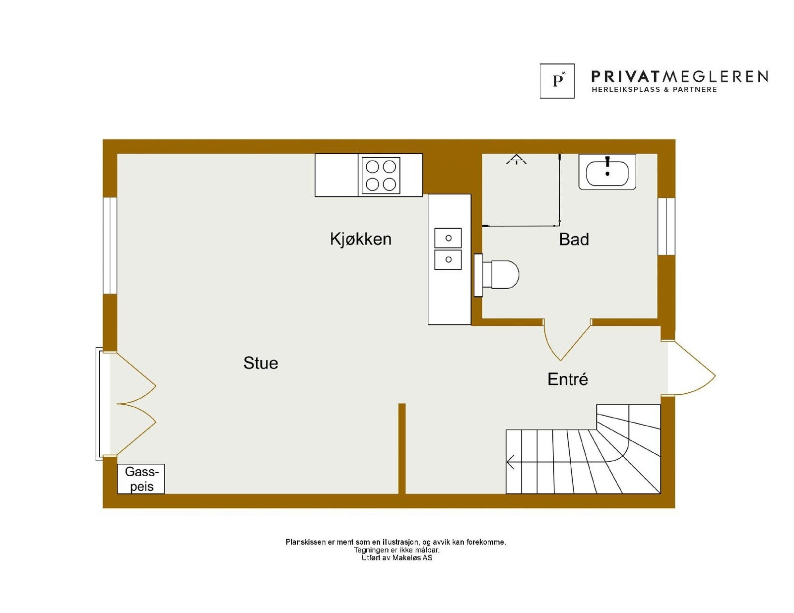Plantegning 2. etasje Galleribilde