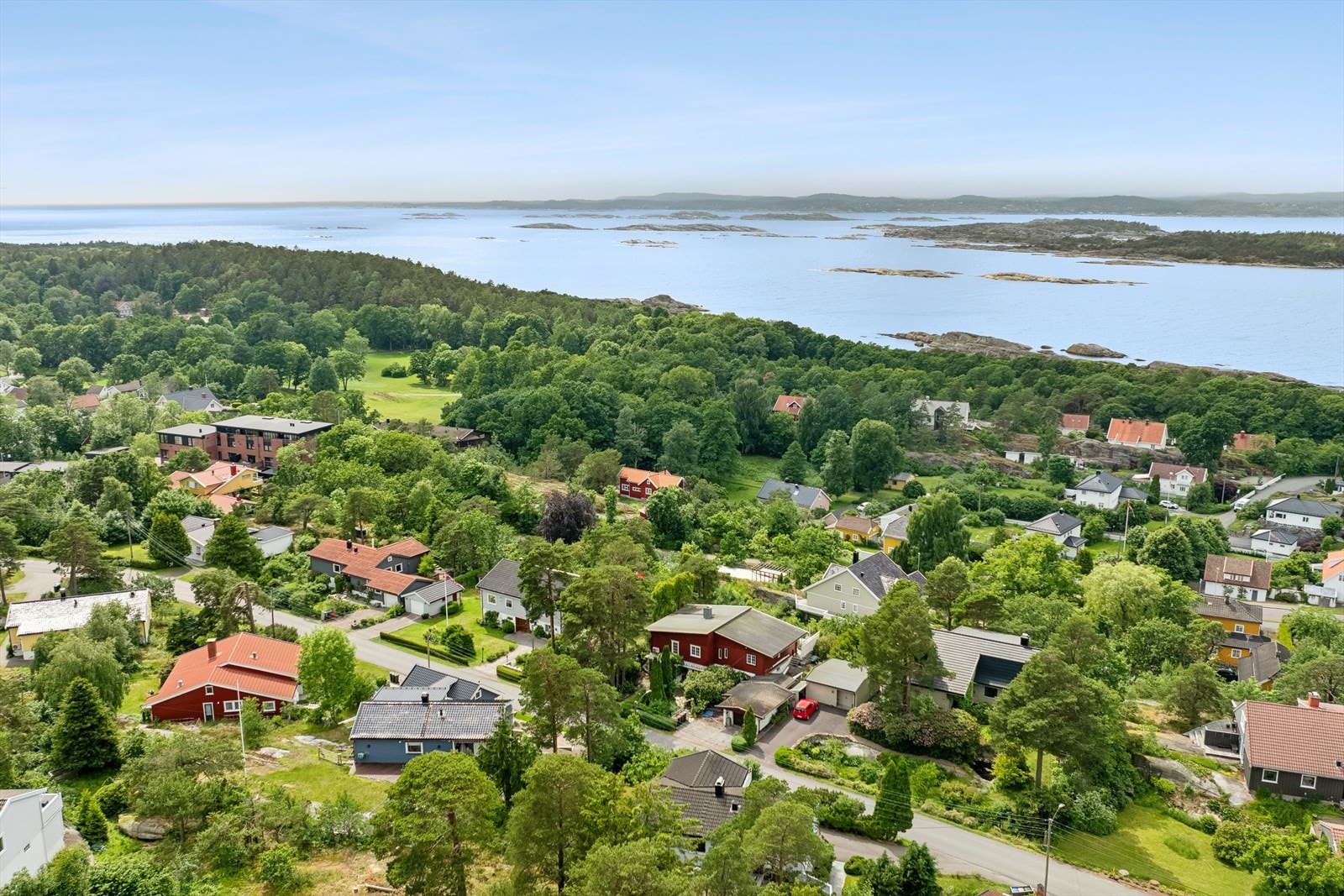 Dronebilde av området. Galleribilde
