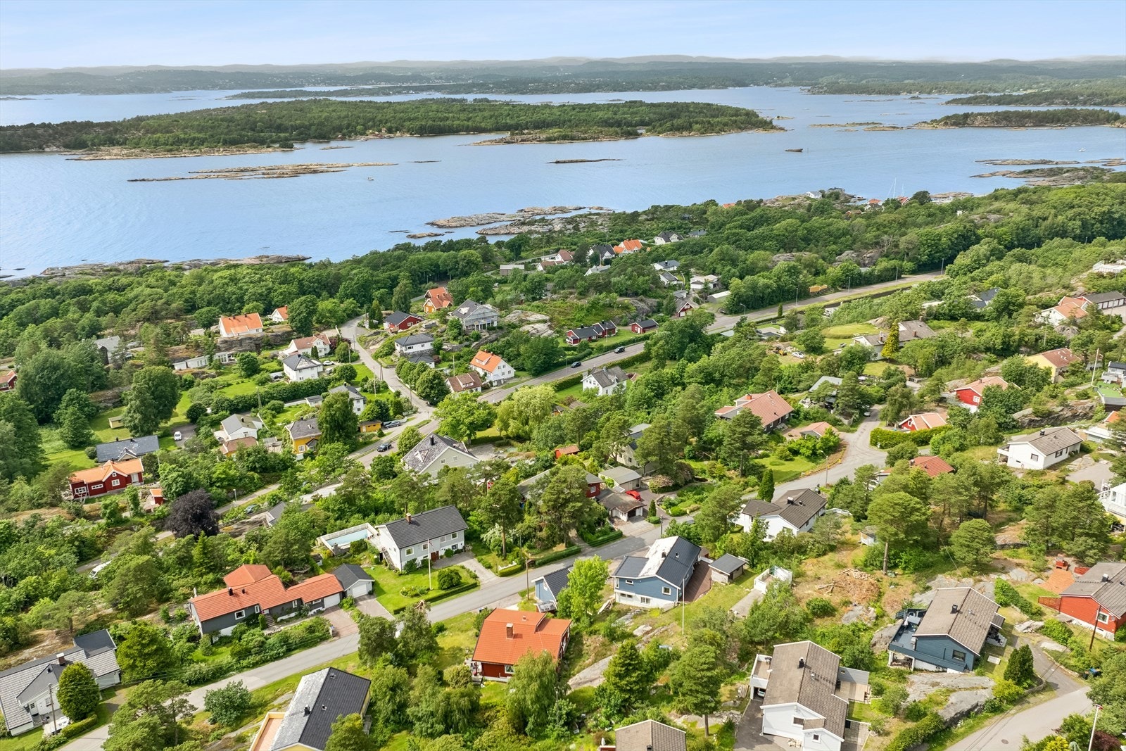 Dronebilde av området. Galleribilde