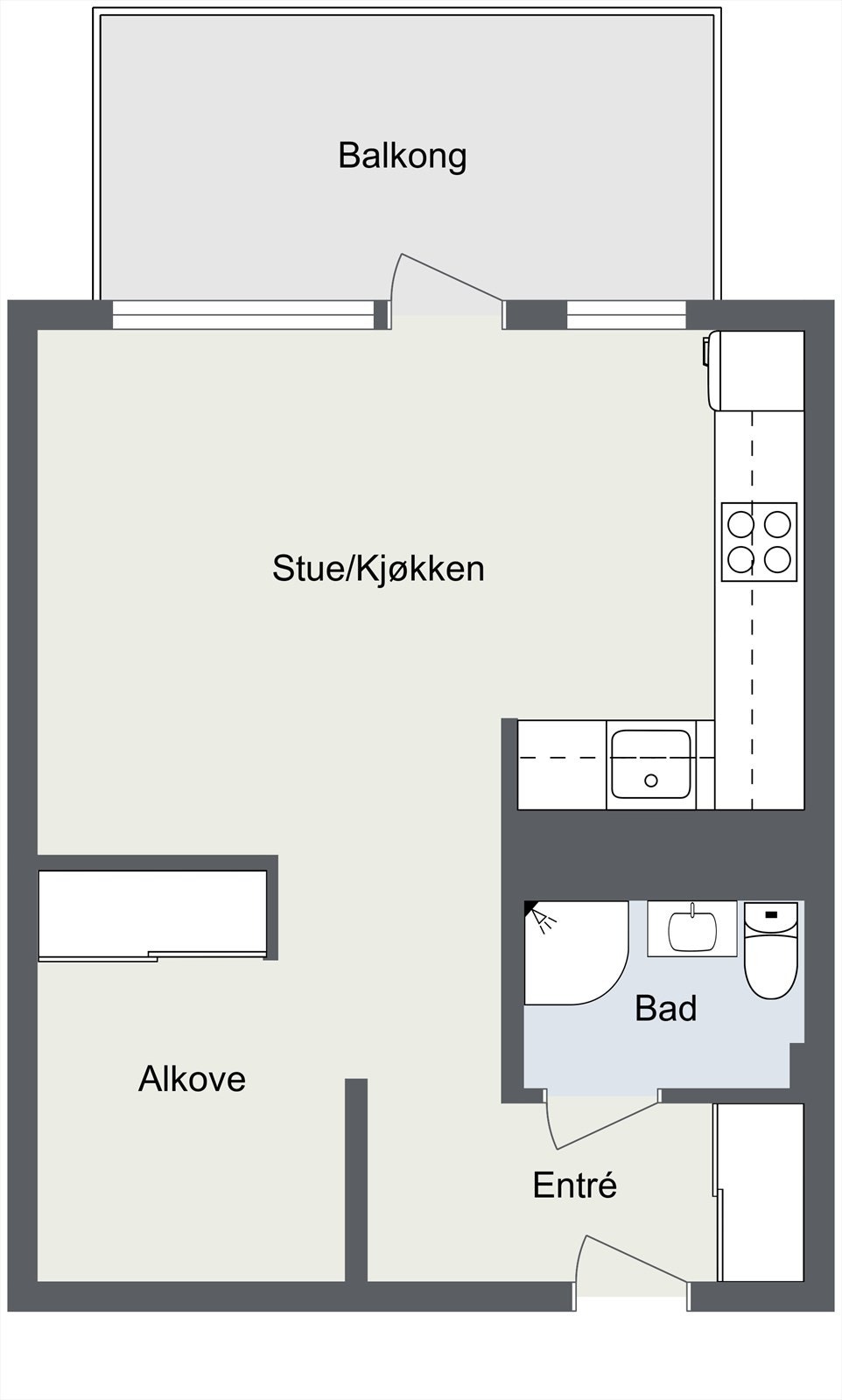 Plantegninger med mål fra takstmann Galleribilde