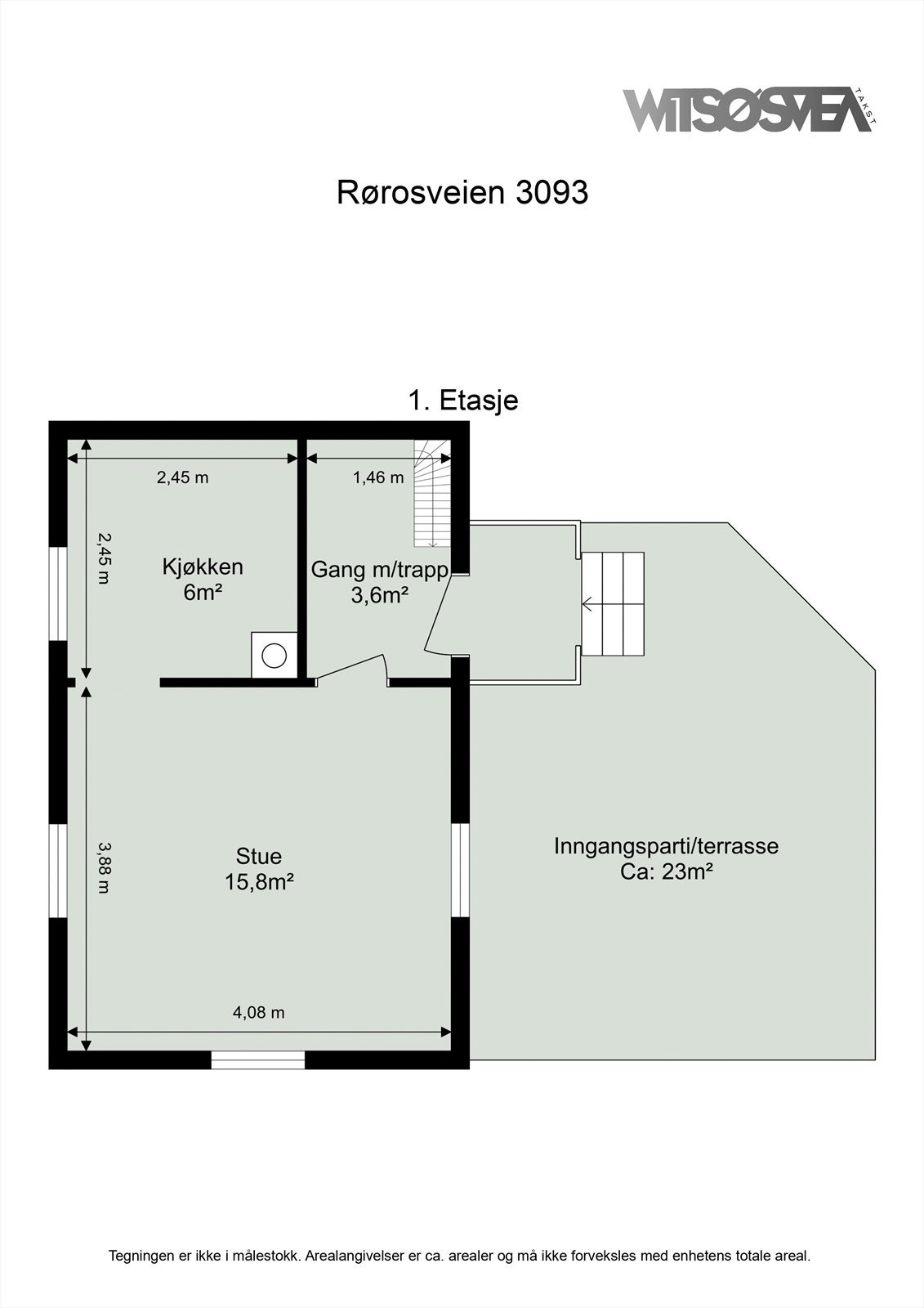 Planskisse første etasje. Galleribilde