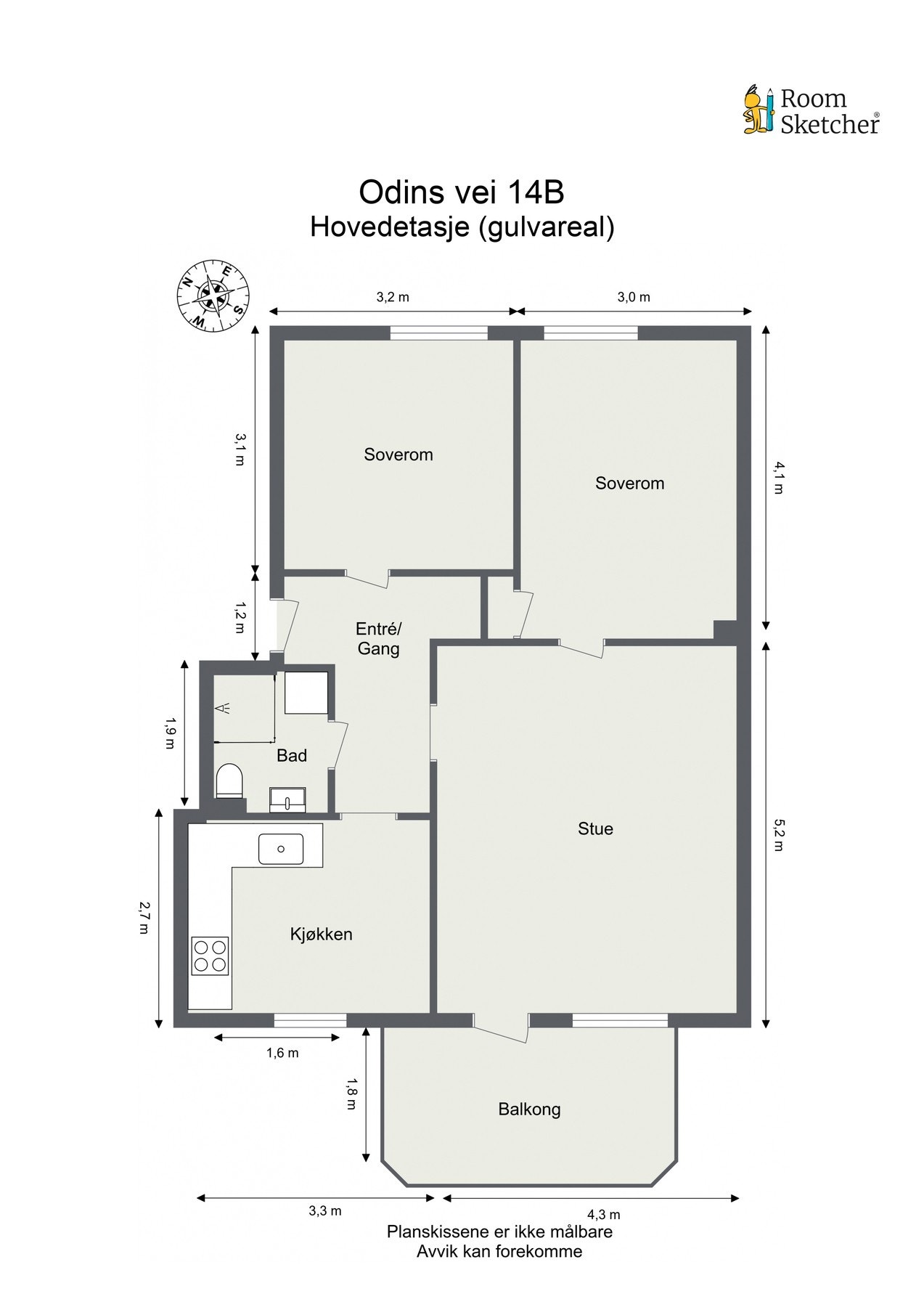 Plantegning Galleribilde