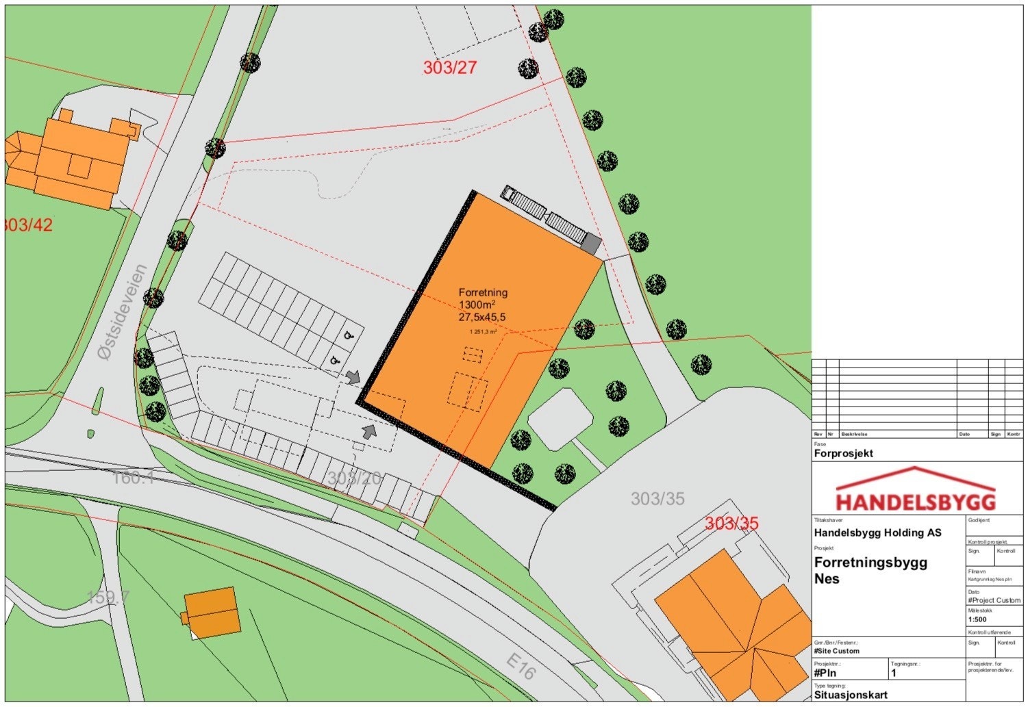 Situasjonskart rev 19-12-18
Extra åpner dagligvarebutikk på området i februar 2020. Det er plass til en leietager. Galleribilde