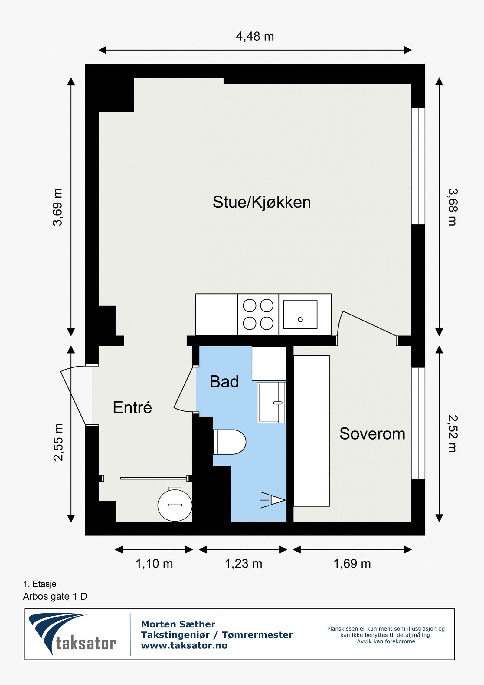 Arbos gate 1 D - 4. Etasje Galleribilde