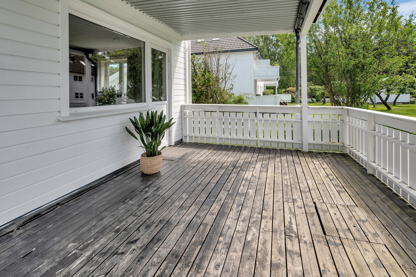 Verandaen er 16 m². Galleribilde