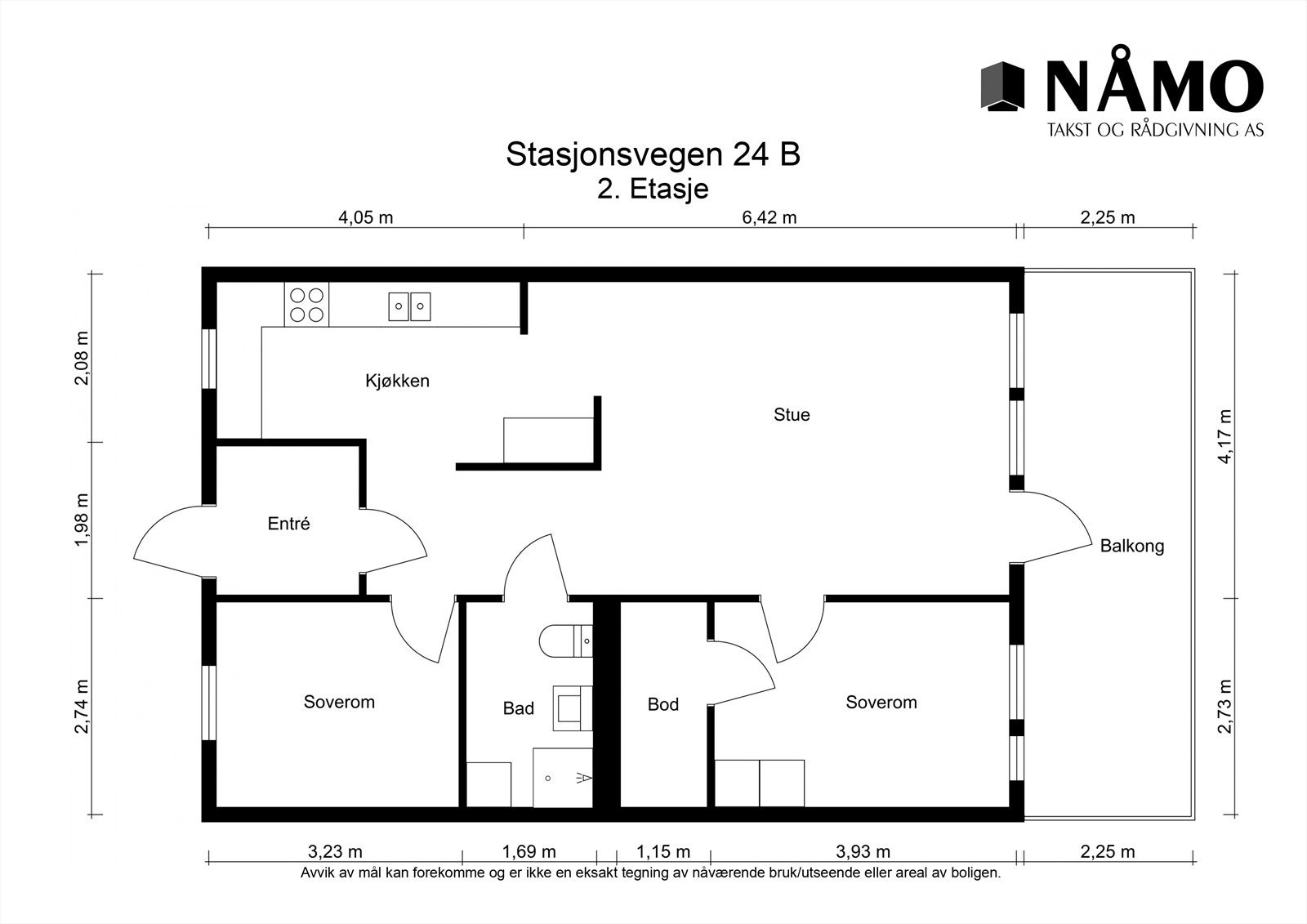 Plantegning 2. etasje Galleribilde