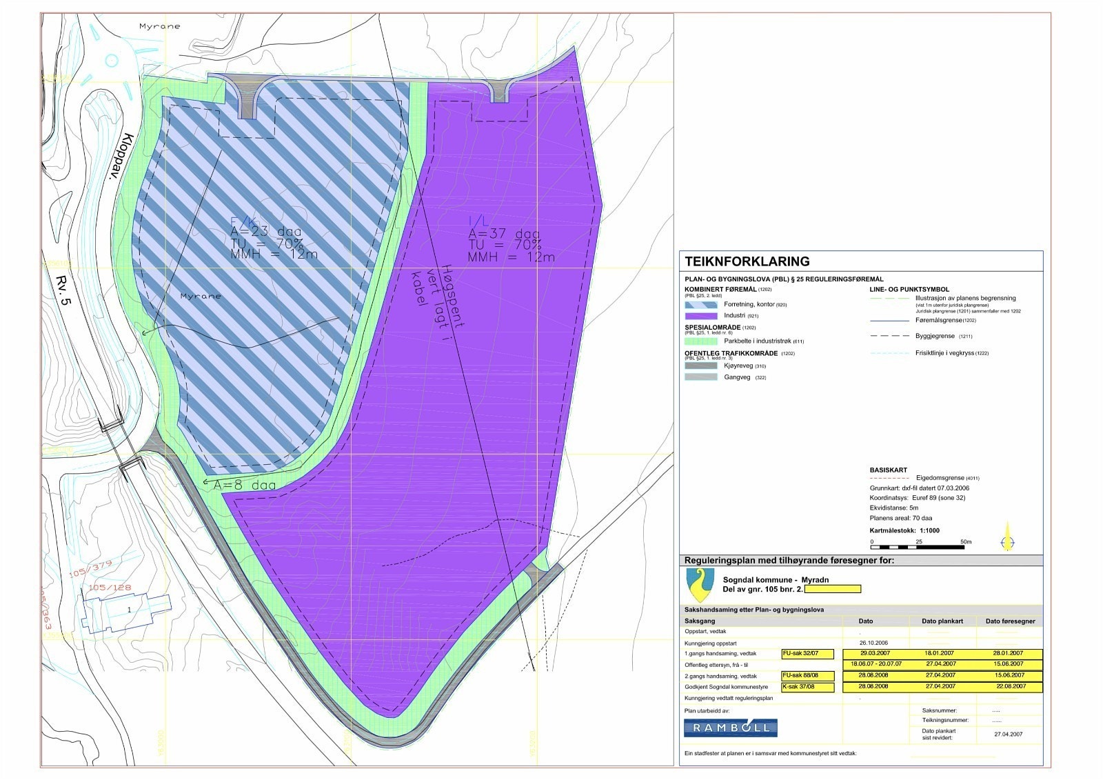 Plankart regulering Galleribilde