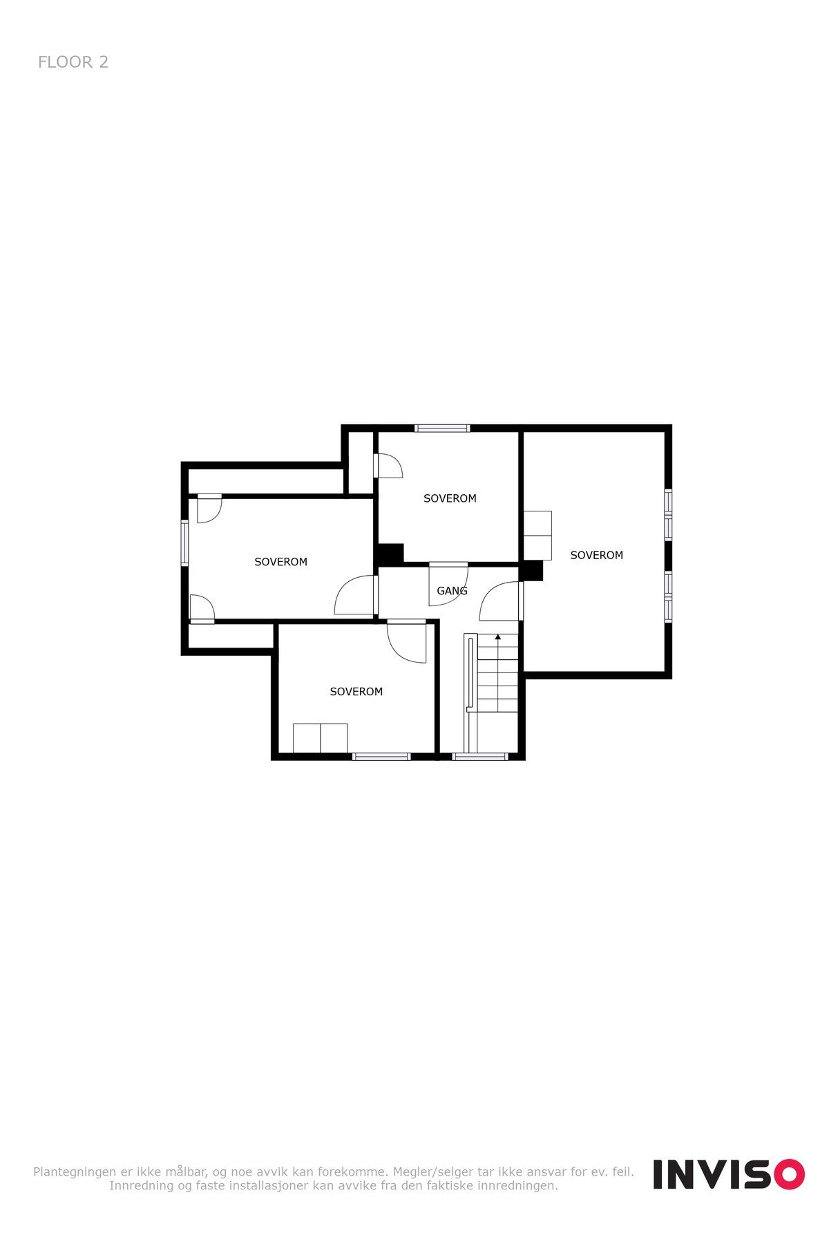 Plantegning - Overetasje. Galleribilde